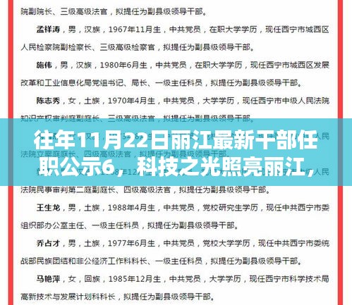 丽江最新干部任职公示6，科技之光引领未来，高科技产品照亮丽江发展之路
