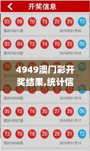 4949澳门彩开奖结果,统计信息解析说明_挑战版SVK5.37