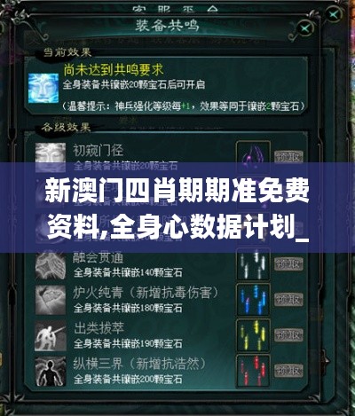 新澳门四肖期期准免费资料,全身心数据计划_网络版XUZ5.44