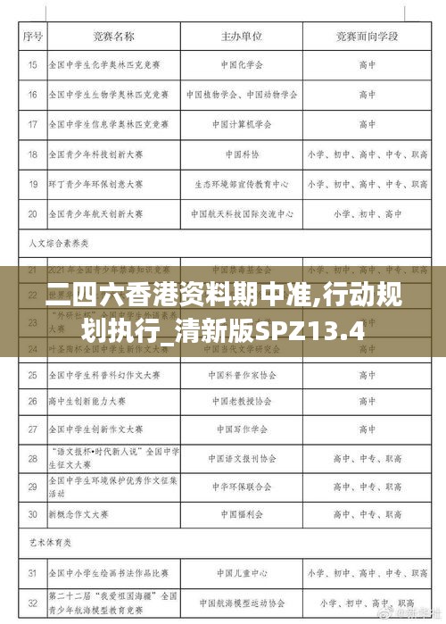 二四六香港资料期中准,行动规划执行_清新版SPZ13.4