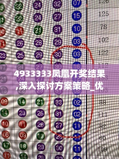 4933333凤凰开奖结果,深入探讨方案策略_优雅版HRZ13.86