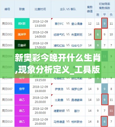 新奥彩今晚开什么生肖,现象分析定义_工具版QFN13.62