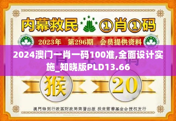 2024澳门一肖一码100准,全面设计实施_知晓版PLD13.66