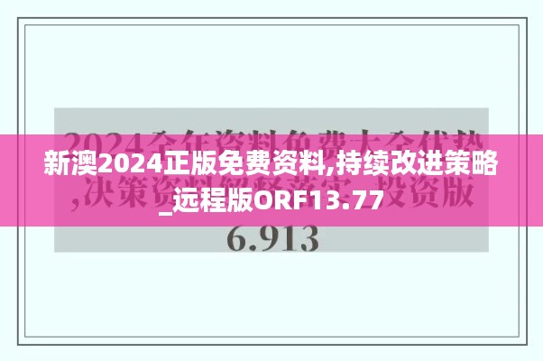 新澳2024正版免费资料,持续改进策略_远程版ORF13.77
