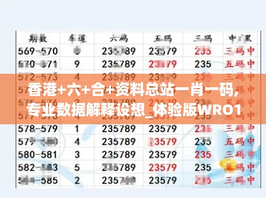 香港+六+合+资料总站一肖一码,专业数据解释设想_体验版WRO13.52