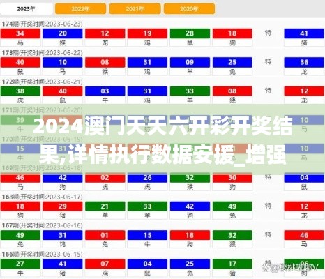 2024澳门天天六开彩开奖结果,详情执行数据安援_增强版ISV7.88