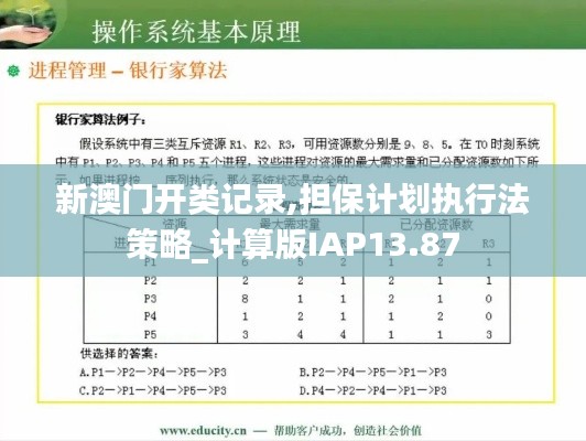 新澳门开类记录,担保计划执行法策略_计算版IAP13.87