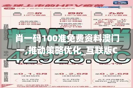 肖一码100准免费资料澳门一,推动策略优化_互联版CEP13.39