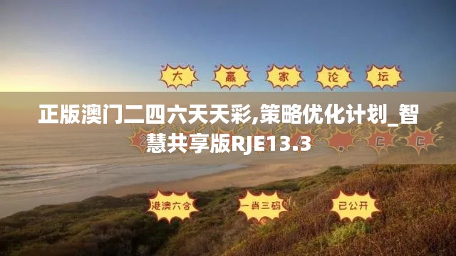 正版澳门二四六天天彩,策略优化计划_智慧共享版RJE13.3