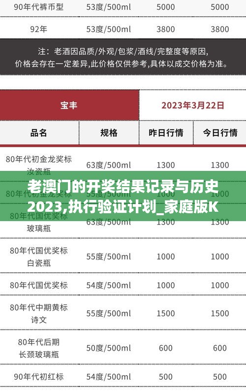 老澳门的开奖结果记录与历史2023,执行验证计划_家庭版KVS13.8