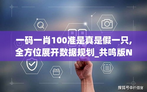 一码一肖100准是真是假一只,全方位展开数据规划_共鸣版NNE13.77