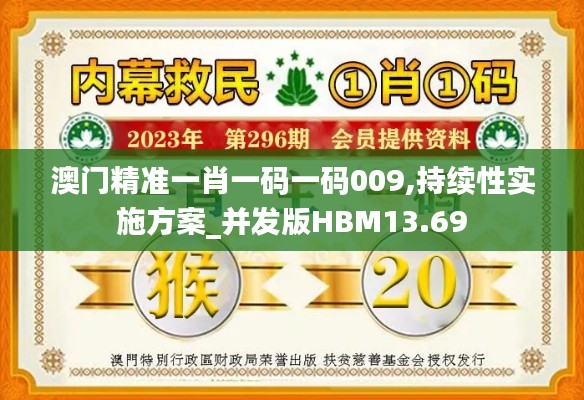 澳门精准一肖一码一码009,持续性实施方案_并发版HBM13.69