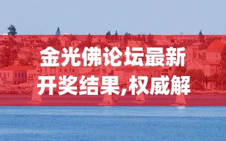 金光佛论坛最新开奖结果,权威解析方法_动态版APY13.8