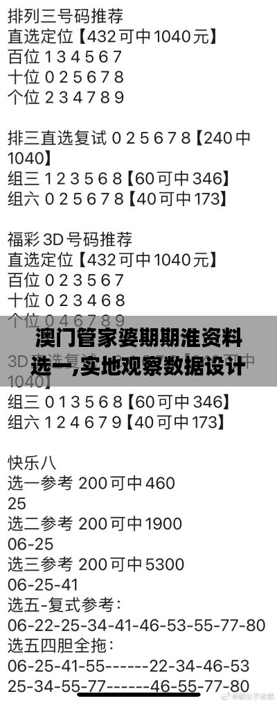 澳门管家婆期期淮资料选一,实地观察数据设计_数字处理版IAW13.95