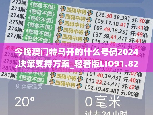 今晚澳门特马开的什么号码2024,决策支持方案_轻奢版LIO91.828