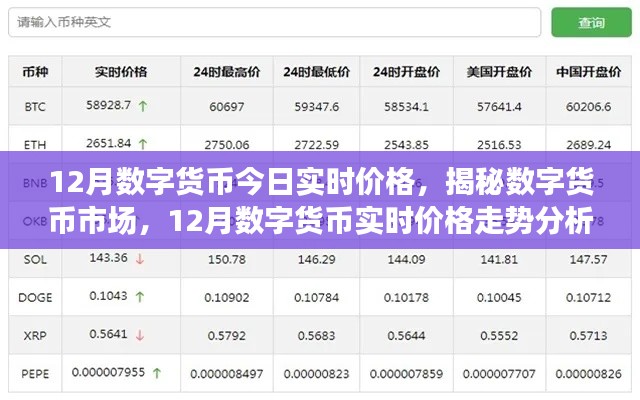 实时价格分析