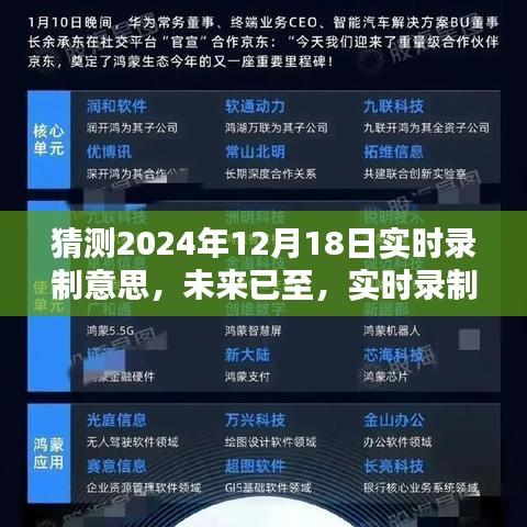 未来已至，智能录制革新体验——实时录制新纪元展望至2024年猜想