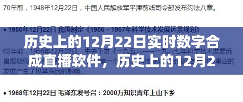 历史上的12月22日，数字合成直播软件的诞生与发展回顾
