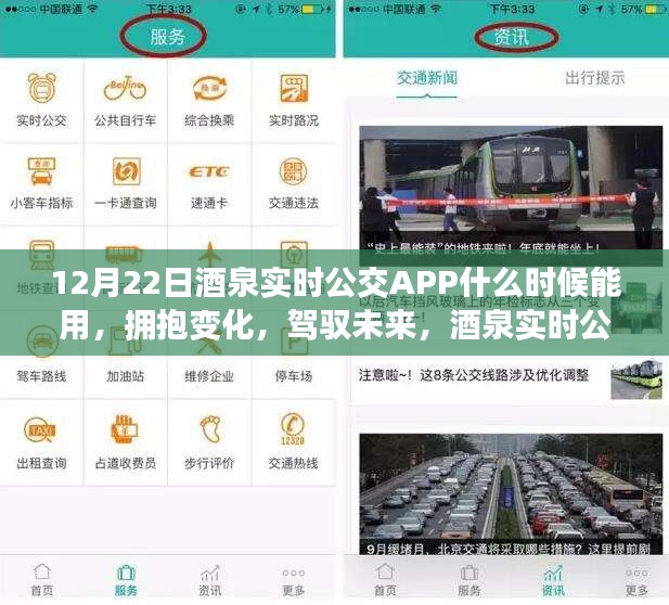 拥抱变化，驾驭未来，酒泉实时公交APP的期待与自我成长启示——启用时间解析