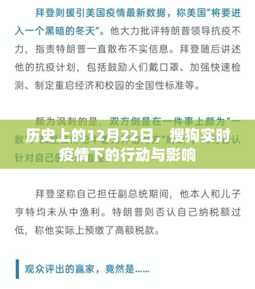 搜狗实时疫情行动影响回顾，历史上的12月22日