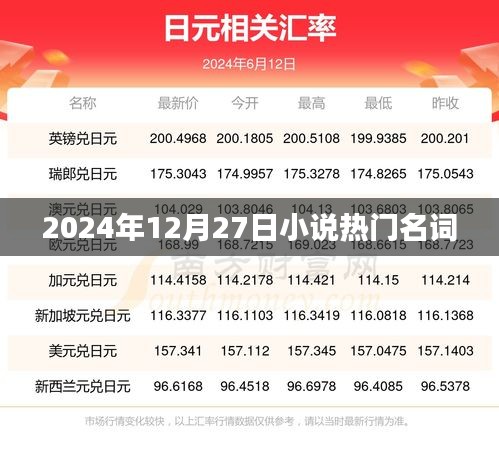 2024年小说热门词汇大盘点