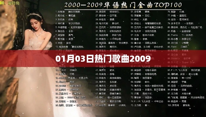 精选热门歌曲回顾，2009年一月三日榜单之选