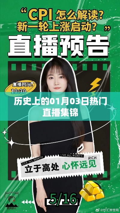 历史上的热门直播集锦，一月三日精彩回顾