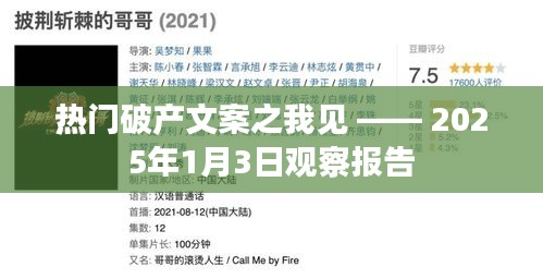 热门破产文案深度解析，观察报告观察报告