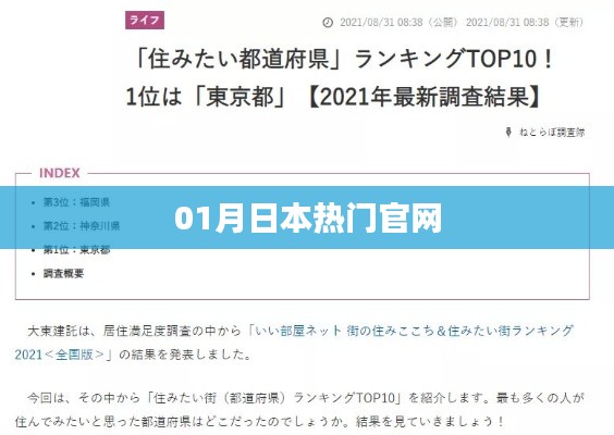 日本热门官网一月新动向