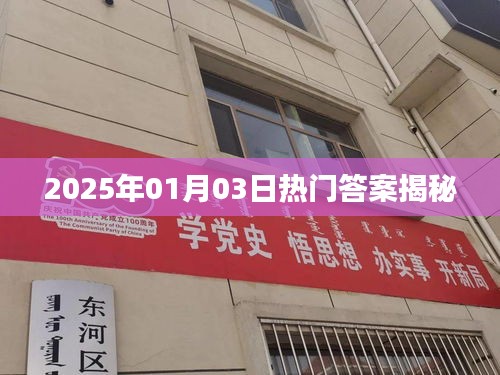 揭秘热门答案，2025年1月3日预测前瞻