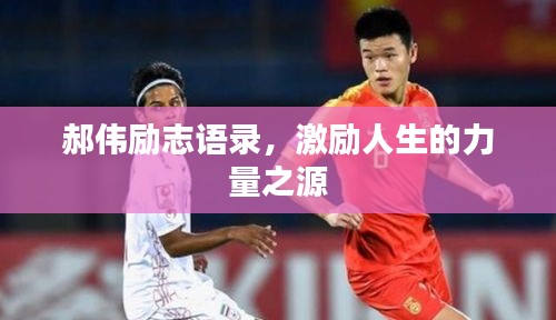 郝伟励志语录，激励人生的力量之源