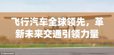 飞行汽车全球领先，革新未来交通引领力量