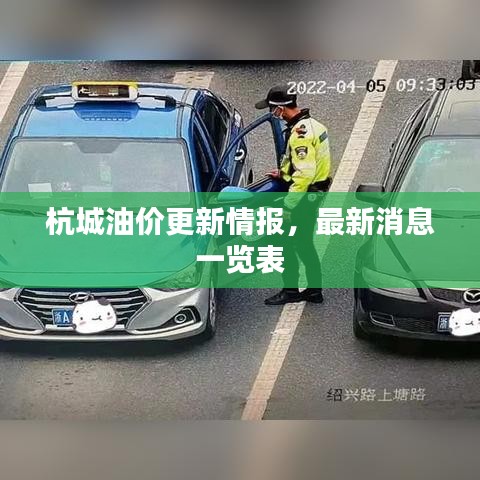 杭城油价更新情报，最新消息一览表