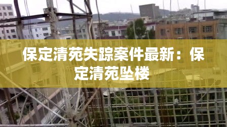 保定清苑失踪案件最新：保定清苑坠楼 