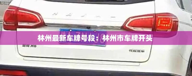 林州最新车牌号段：林州市车牌开头 
