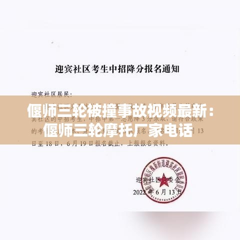 偃师三轮被撞事故视频最新：偃师三轮摩托厂家电话 