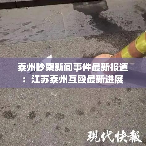泰州吵架新闻事件最新报道：江苏泰州互殴最新进展 