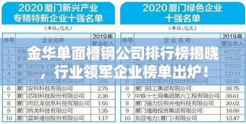 金华单面槽钢公司排行榜揭晓，行业领军企业榜单出炉！