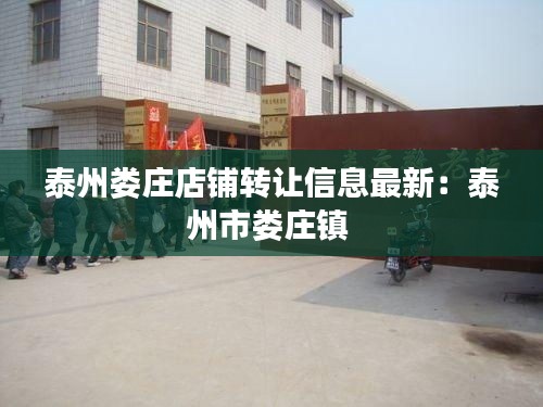 泰州娄庄店铺转让信息最新：泰州市娄庄镇 