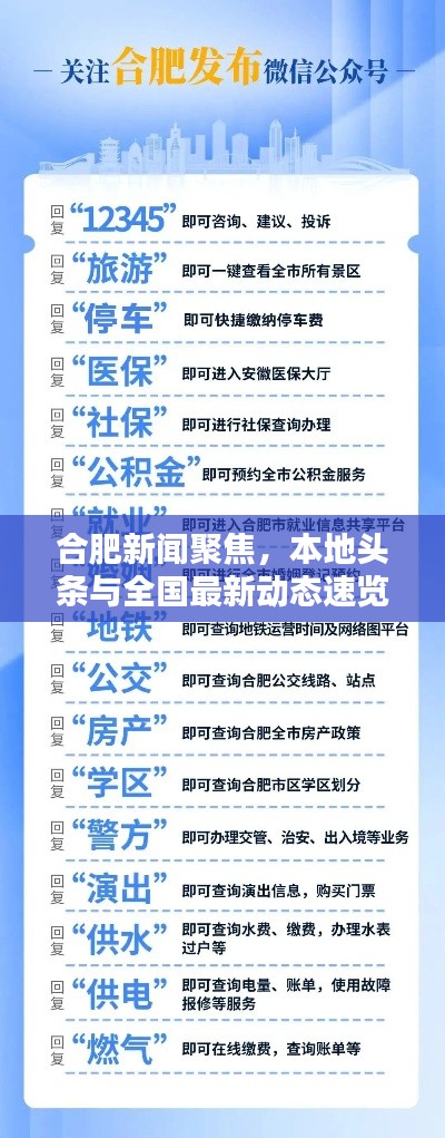 合肥新闻聚焦，本地头条与全国最新动态速览