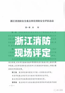 浙江消防现场评定标准最新：浙江省消防安全重点单位消防安全评估办法 