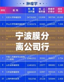 宁波膜分离公司行业排名及影响力解析