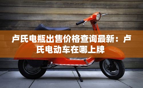 卢氏电瓶出售价格查询最新：卢氏电动车在哪上牌 