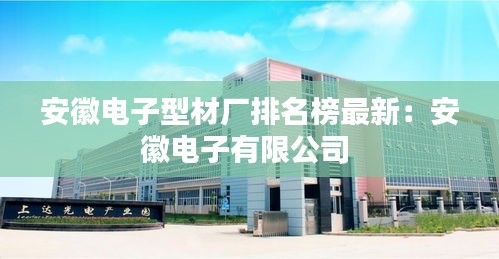 安徽电子型材厂排名榜最新：安徽电子有限公司 