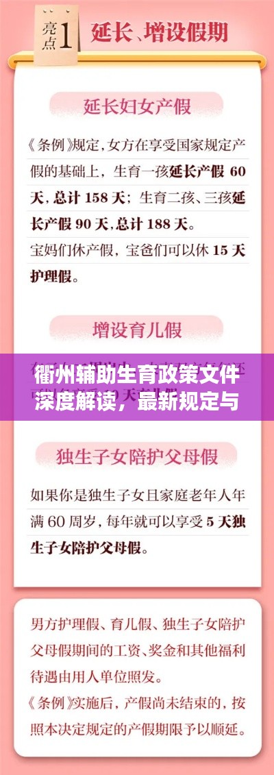 衢州辅助生育政策文件深度解读，最新规定与福利一网打尽