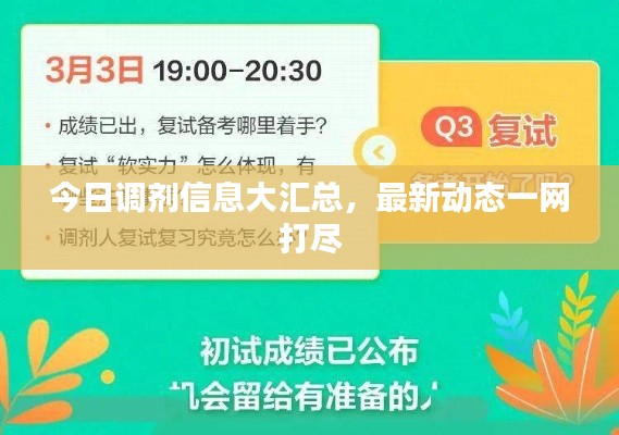 今日调剂信息大汇总，最新动态一网打尽