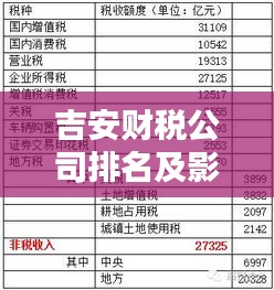 吉安财税公司排名及影响力深度解析