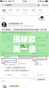 揭秘欧美一级涉黄现象，深度探讨与百度搜索结果解析