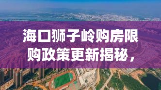 海口狮子岭购房限购政策更新揭秘，最新消息一览无余