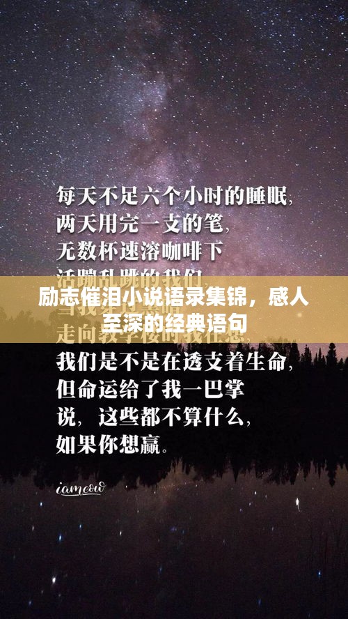 励志催泪小说语录集锦，感人至深的经典语句